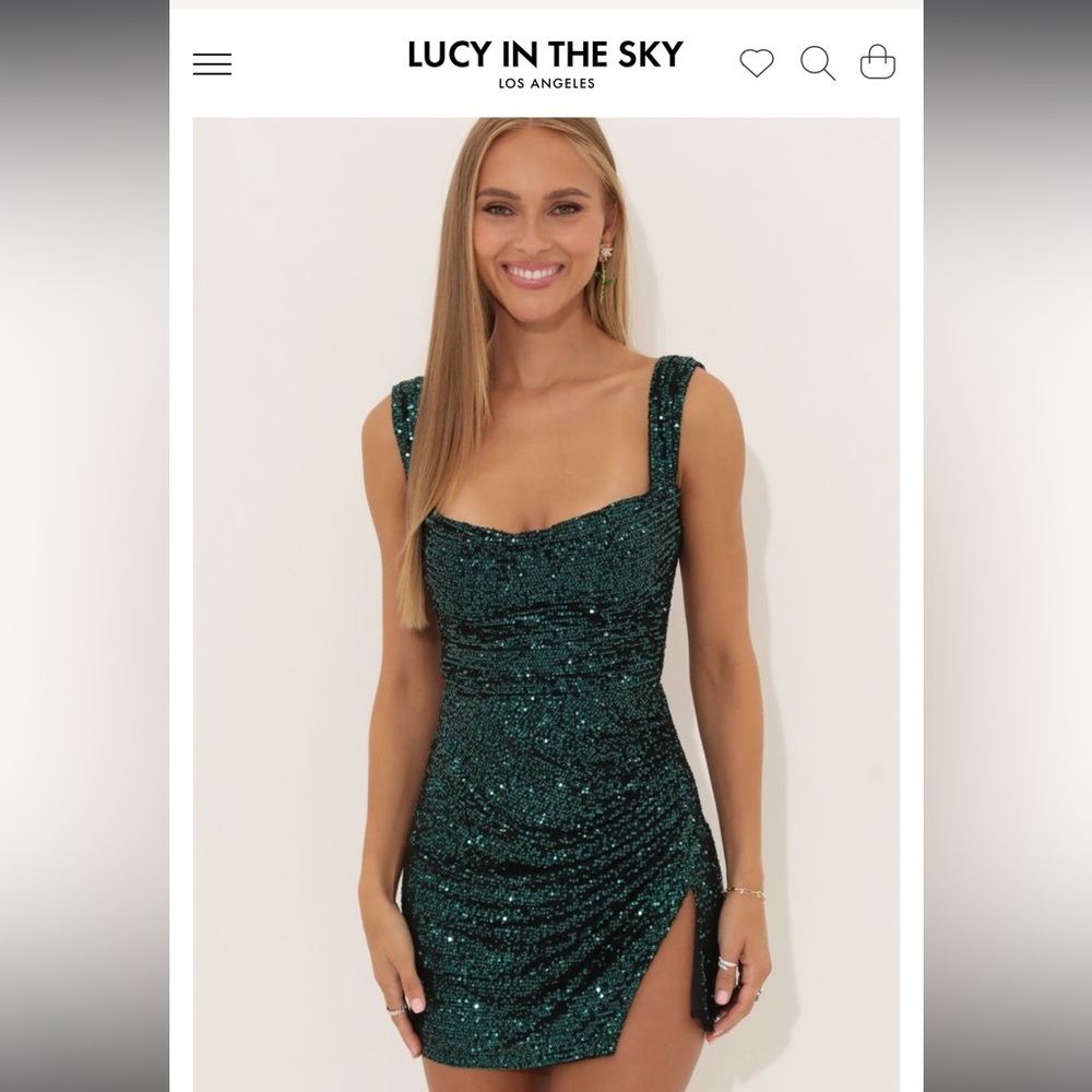 Lucy in the sky sequin dress